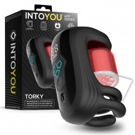 Imagen, masturbador inteligente con app rotación 360 y compresión Torky Intoyou online