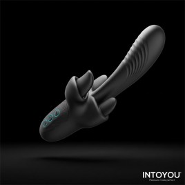 Imagen, vibrador USB-C triple motor silicona suave diseño curvo, online