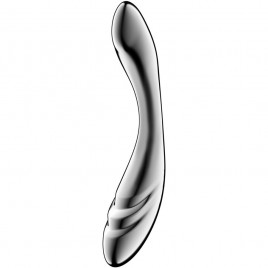 SATISFYER PURE GRAVITY 3 DILDO DE ACERO INOXIDABLE DOBLE USO