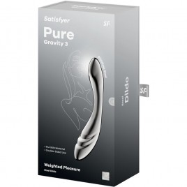 Imagen, dildo acero inoxidable doble uso punto G premium elegante online