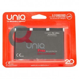 Imagen, preservativos sin latex con aro protector uniq free ultrafinos online