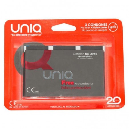 Imagen, preservativos sin latex con aro protector uniq free ultrafinos online