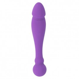 Imagen, dildo doble flexible silicona anal vaginal Rick lila online