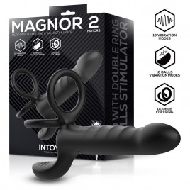 Imagen, dildo con anillo doble vibrador y estimulador testicular silicona, online