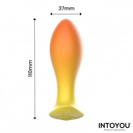 Imagen, plug anal vibrador recargable USB-C silicona suave Auria Intoyou, online