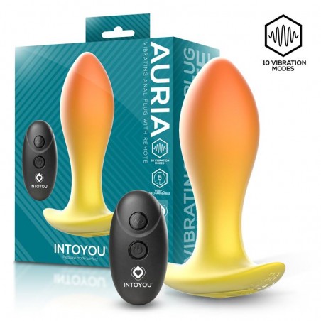 Imagen, plug anal vibrador con control remoto USB-C silicona suave Intoyou Auria, online