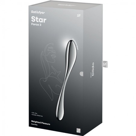 Imagen, dildo acero inoxidable doble uso Satisfyer Star Force 3 estimulación intensa, online