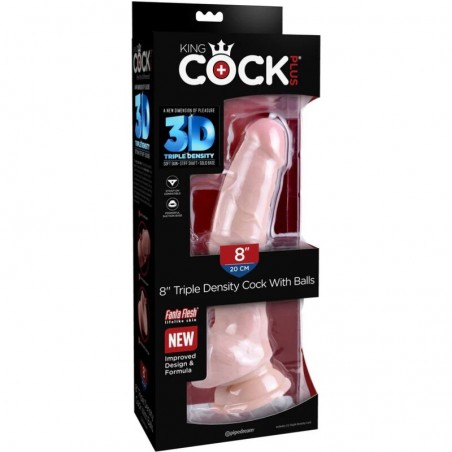 Imagen, dildo King Cock triple densidad realista con ventosa potente online