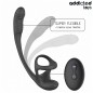 PLUG ANAL VIBRACIÓN 360º Y ESTIMULADOR TESTÍCULOS ADDICTED TOYS