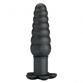 Imagen, plug anal negro de silicona suave con vibración online