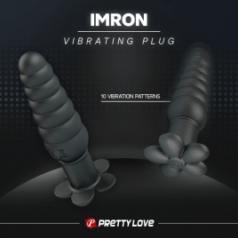 Imagen, juguete anal vibrador de silicona negra Pretty Love online