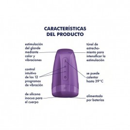 Imagen, masturbador masculino con 12 vibraciones y efecto calor online
