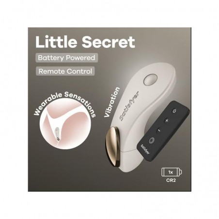 SATISFYER LITTLE SECRET ESTIMULADOR DE BRAGUITA CONTROL REMOTO