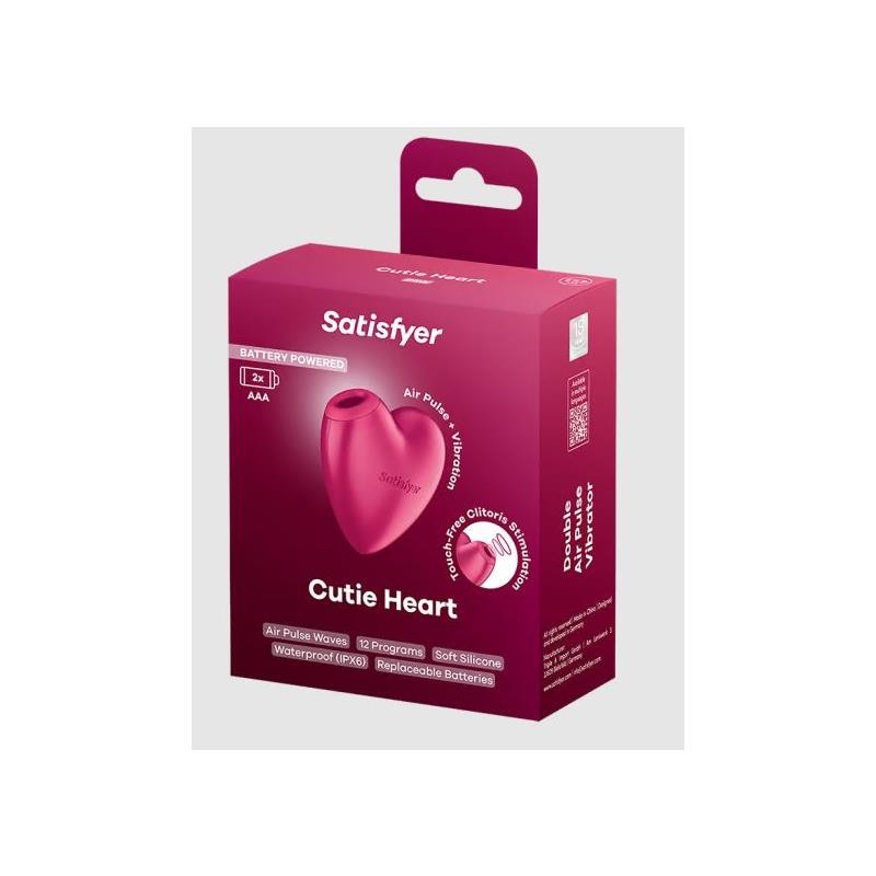 SATISFYER CUTIE HEART SUCCIONADOR DE CLÍTORIS CON VIBRACIÓN SATISFYER CUTIE HEART SUCCIONADOR DE CLÍTORIS CON VIBRACIÓN