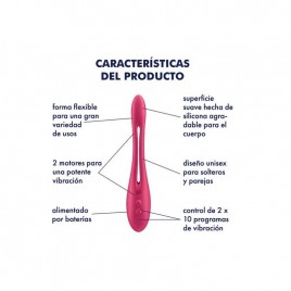 Imagen, vibrador para clítoris y punto G Satisfyer Elastic Game online