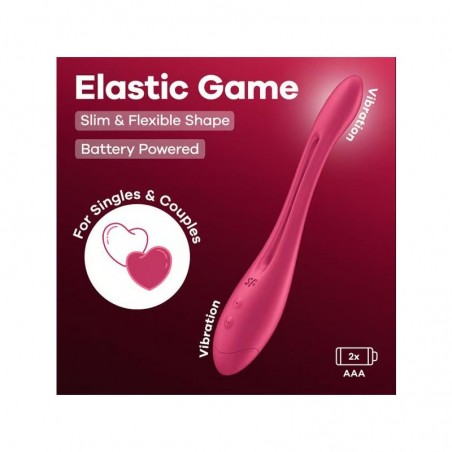 SATISFYER ELASTIC GAME VIBRADOR FLEXIBLE MULTIFUNCIÓN PARA PAREJA