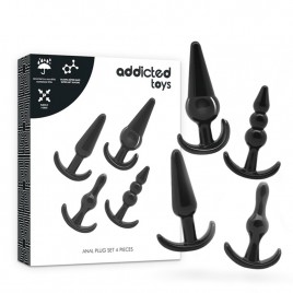 Imagen, set de 4 plugs anales flexibles Addicted Toys body safe online
