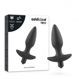 Imagen, masajeador plug anal vibrador negro Addicted Toys online