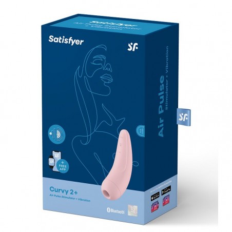 Imagen, satisfyer curvy 2 plus succionador clitoral con vibración online