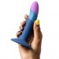 ROMP PICCOLO ARNÉS + DILDO SILICONA TRICOLOR CON VENTOSA 14 CM