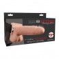 STRAP-ON HUECO VIBRADOR CON TESTÍCULOS FETISH FANTASY 17,8 CM