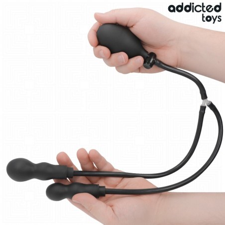 PLUG ANAL DOBLE INFLABLE ADDICTED TOYS MODELO 1