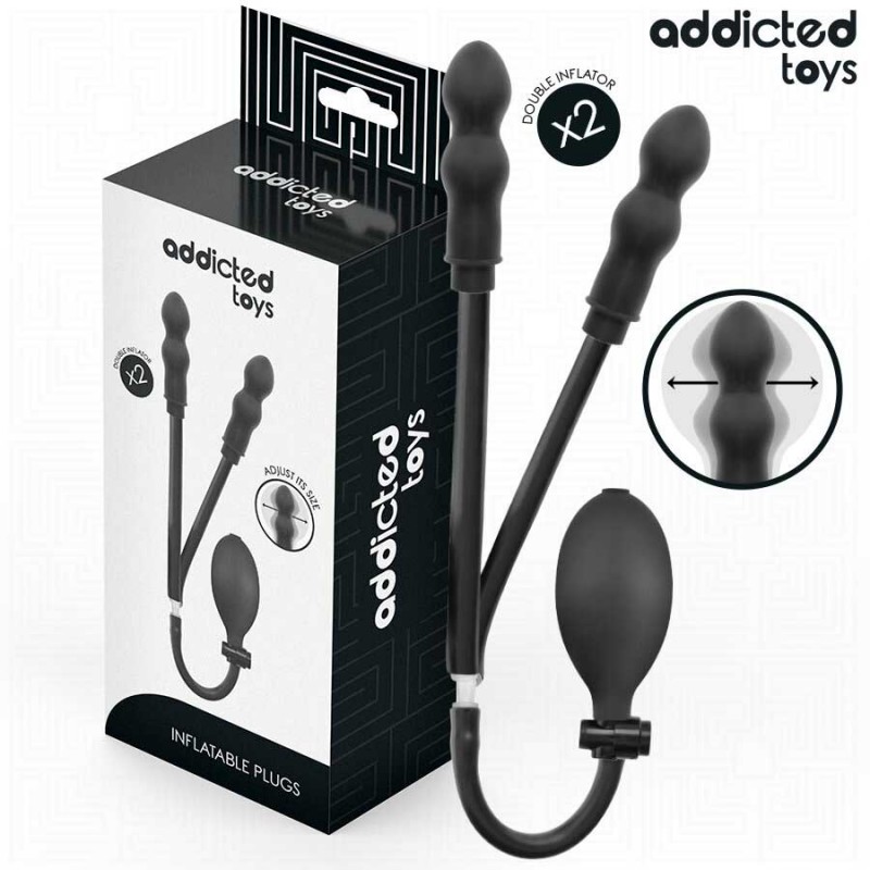 PLUG ANAL DOBLE INFLABLE ADDICTED TOYS MODELO 1
