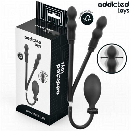 Imagen, plug anal doble inflable Addicted Toys silicona muy suave, online