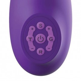 Imagen, vibrador rabbit morado con carga USB magnética, online