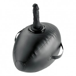 Imagen, silla erótica hinchable Body Dock negra con dildo, online
