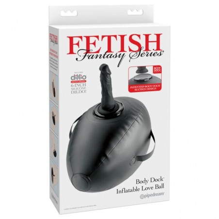 Imagen, silla hinchable Body Dock con dildo negra 41,9 cm, online