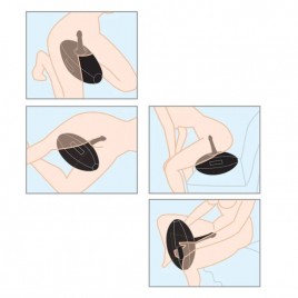 Imagen, silla hinchable erótica negra con dildo integrado, online