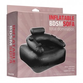 Imagen, sofá BDSM hinchable Total Domination con soporte para dildo, online