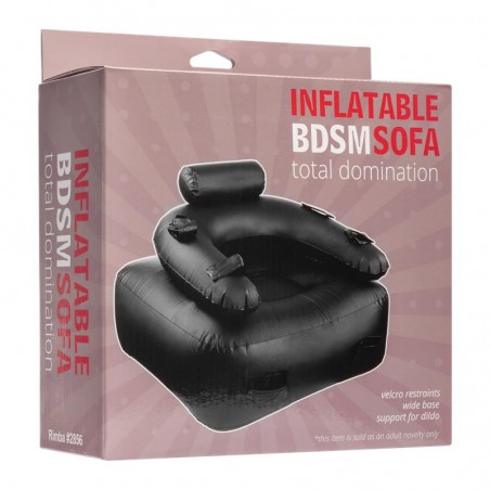 Imagen, sofá BDSM hinchable Total Domination con soporte para dildo, online