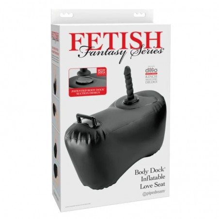 Imagen, sillón hinchable Fetish Fantasy Body Dock con dildo negro online
