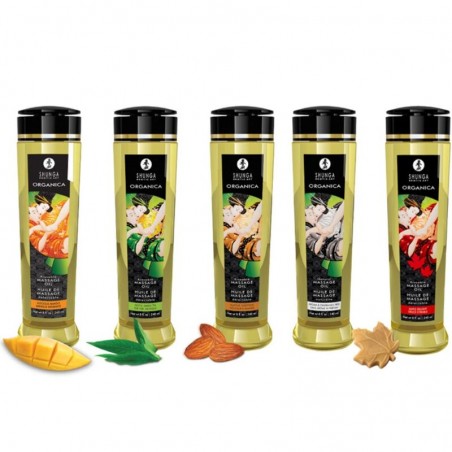 Imagen, aceite de masaje orgánico Shunga 240ml para masajes eróticos en pareja, online