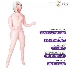 INTENSE DOLLS IRINA MUÑECA HINCHABLE CON TRES ORIFICIOS