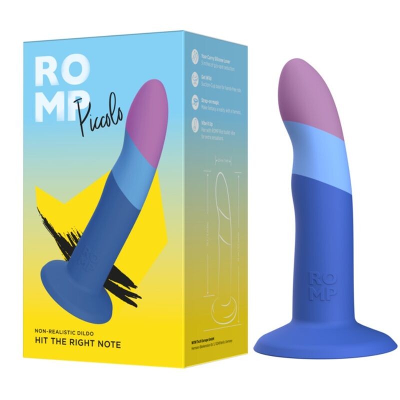 ROMP PICCOLO DILDO DE SILICONA CON VENTOSA 14 CM