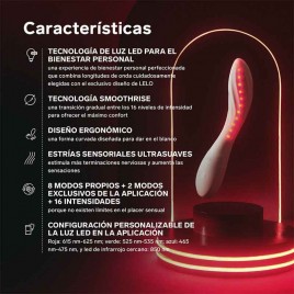 Imagen, masajeador LELO MONA SPECTRA con tecnología de luz roja, online