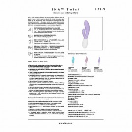 Imagen, vibrador rabbit LELO Ina Twist edición exclusiva color rosa, online