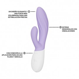 Imagen, vibrador rabbit LELO Ina Twist con app exclusiva de control, online