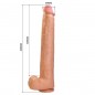 DILDO REALISTA FLEXIBLE CON VENTOSA 40 CM PRETTY LOVE