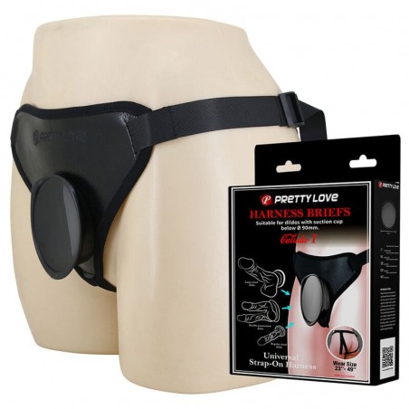 Imagen, arnés strap-on universal negro ajustable para dildos y vibradores, online