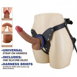 Imagen, kit arnés strap-on Pretty Love Yeti con dildo de silicona realista, online