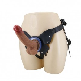 Imagen, arnés strap-on Pretty Love con dildo anatómico y base de ventosa, online