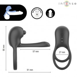 Imagen, anillo vibrador recargable con estimulador de clítoris Intense, online