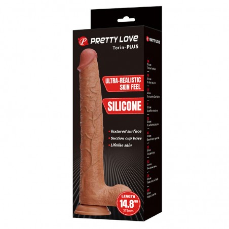 Imagen, dildo realista gigante con ventosa 37 cm silicona, online