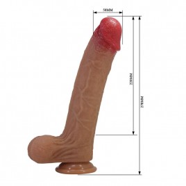 Imagen, dildo de silicona con textura realista y base con ventosa, online