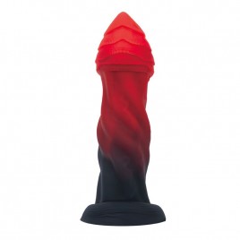 DILDO FANTASÍA INFERNAL GOLIATH BICOLOR 25 CM CON VENTOSA