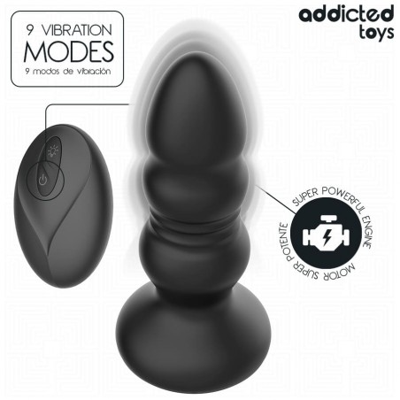 PLUG ANAL THRUSTING CON LUZ LED Y MANDO A DISTANCIA